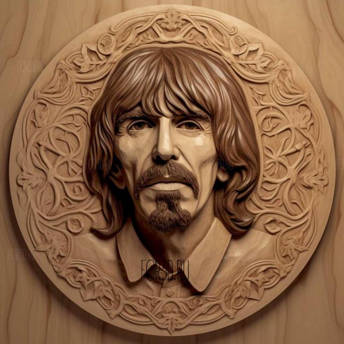 George Harrison 2 stl model for CNC